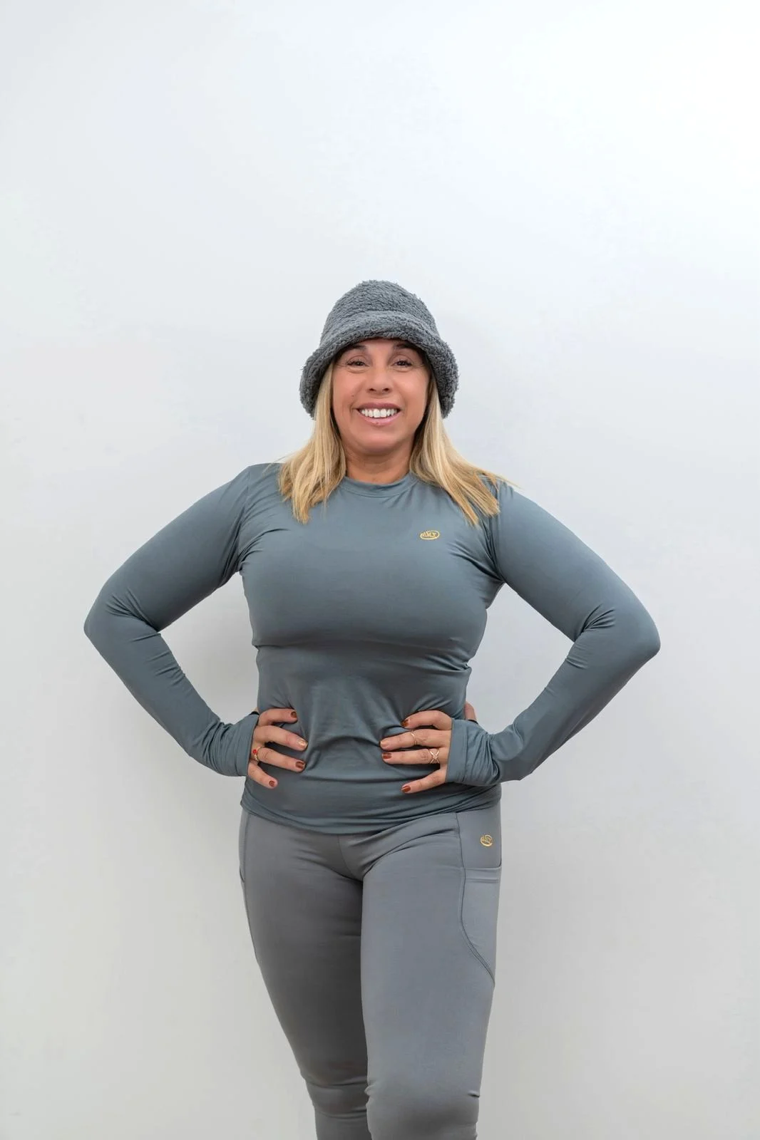 camiseta termica clasica gris amx
