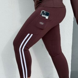 Calza 7/8 con Bolsillo y Tiras Laterales – Supplex