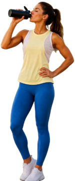 Remera sin manga con combinacion lateral - Imagen 2
